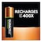 Duracell Rechargeable StayCharged NiMH Batteries, AAA, PK4 DX2400B4N - alternate 9
